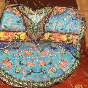 Sakkaras Free Size Beaded Poncho